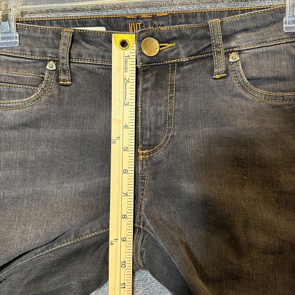 Kut from the Kloth Womens Jeans Size 2 Black Denim Catherine Boyfriend Stretch - Picture 8 of 10